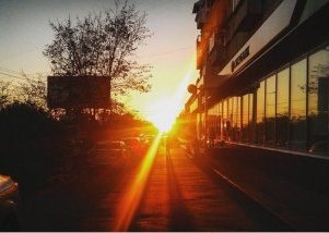 Красивые теплые закаты, один из которых запечатлел avdjusha